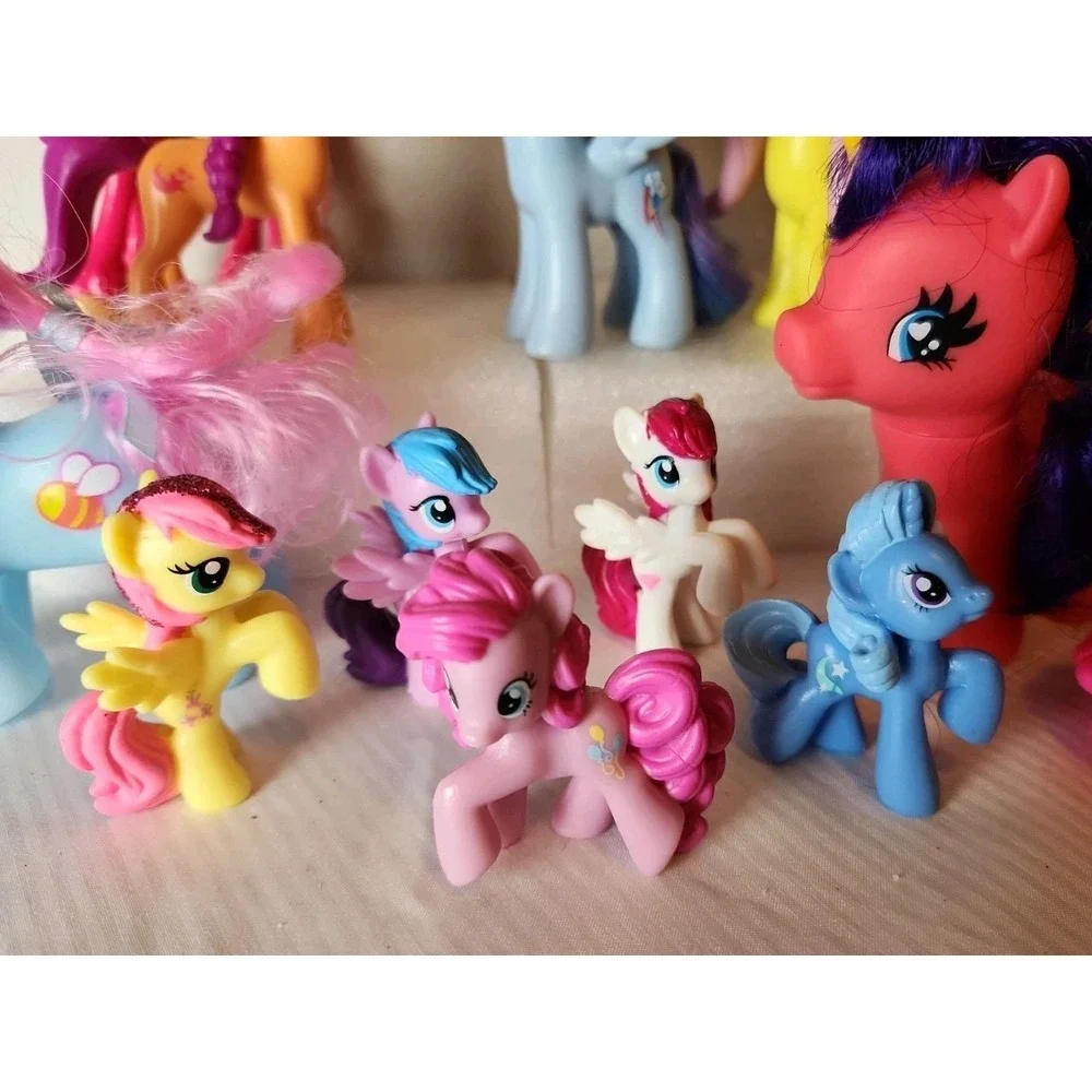 Mix Lot 19 Pc My Little Pony Mini, Funko & New Gen, 1980s Gi-Go Ponies, Shopkins